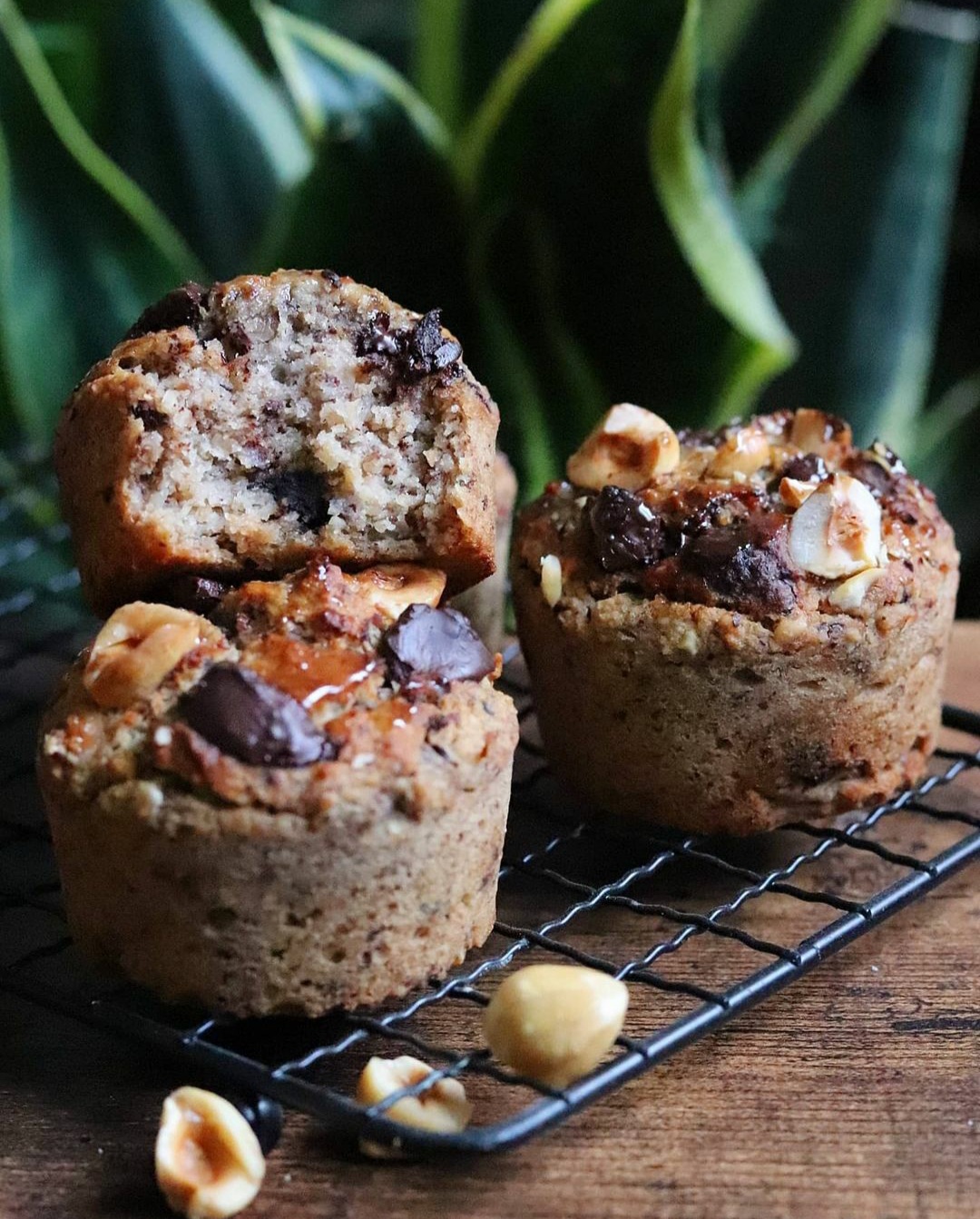 Muffins Sans Gluten Et Vegan Sarrasin, Noisette Et éclats De Chocolat ...