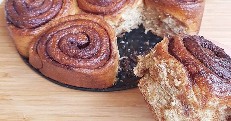 Cinnamon rolls (pains à la cannelle), healthy et vegan