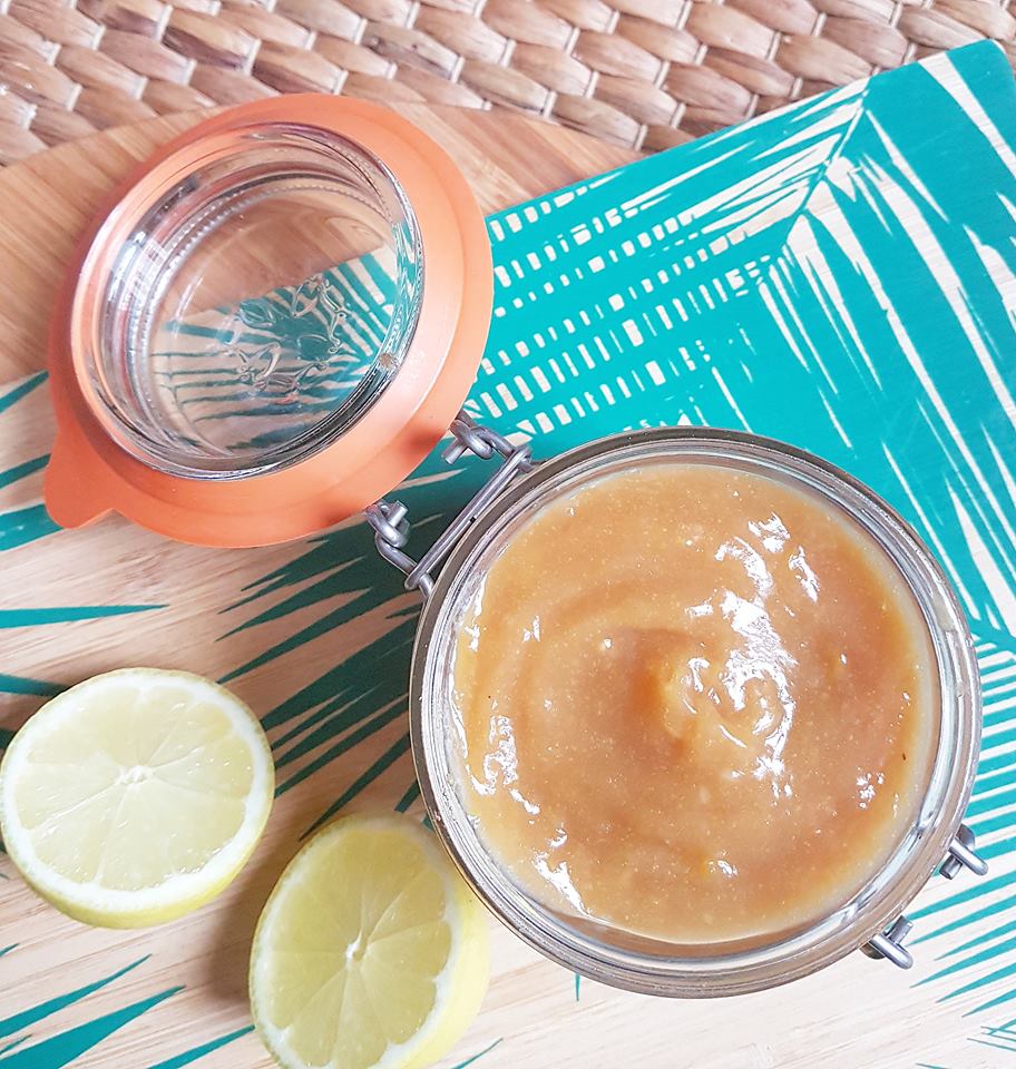 Lemon curd à tartiner healthy, sans beurre au sucre complet