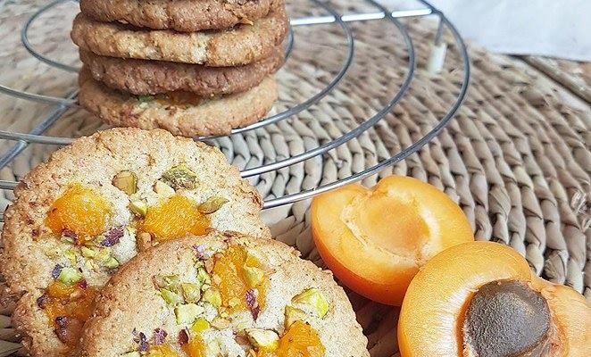 Cookies abricot pistache (healthy et vegan)