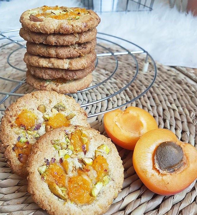 Cookies abricot pistache (healthy et vegan)