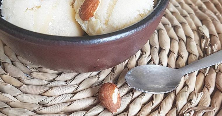 Glace/sorbet miel amandes sans sucres ajoutés (en sorbetière)