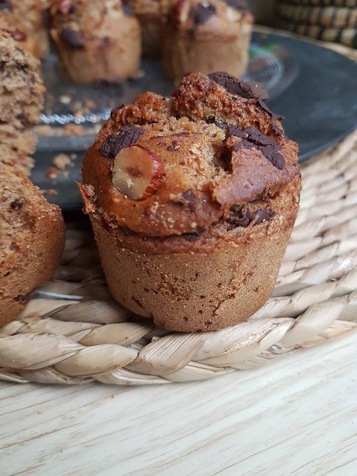 Muffins Vegan à La Noisette, Sarrasin Et Chocolat Noir, Sans Sucres Ni ...