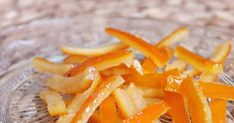 écorces d’orange confites maison