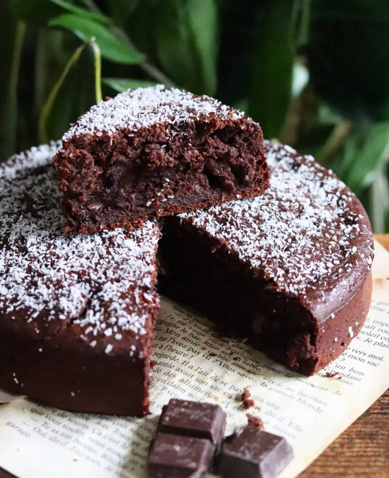 Gâteau Moelleux Chocolat, Banane, Coco. Vegan, Sans Gluten Et Peu Sucré ...