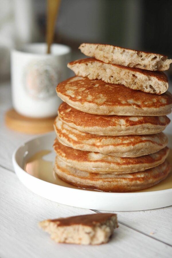 Pancakes légers et sans gluten à la banane By Flora B